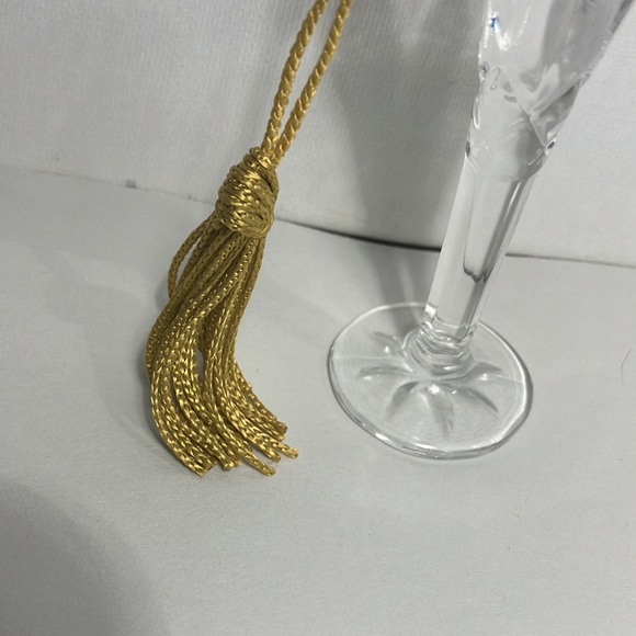 Gorham Crystal Lady Anne Ornament Champagne Flute - Picture 3 of 4